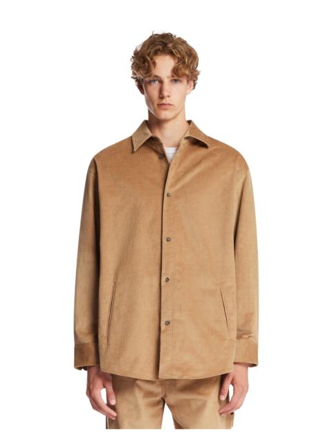 DARKPARK Beige Ribbed Cotton Shirt