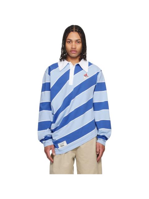 CHARLES JEFFREY LOVERBOY Blue Topsy Turvy Polo