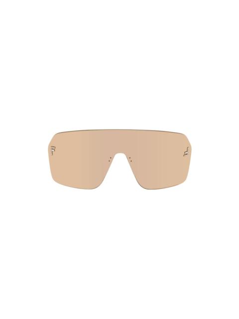 Gold Fendi First Crystal Sunglasses