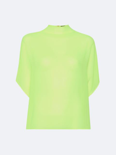 LAPOINTE Lightweight Georgette Cape Tee