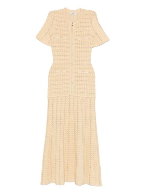 Sandro textured-knit dress