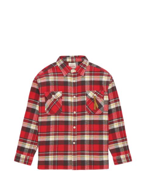 FORTELA Mescal plaid patch-pocket shirt