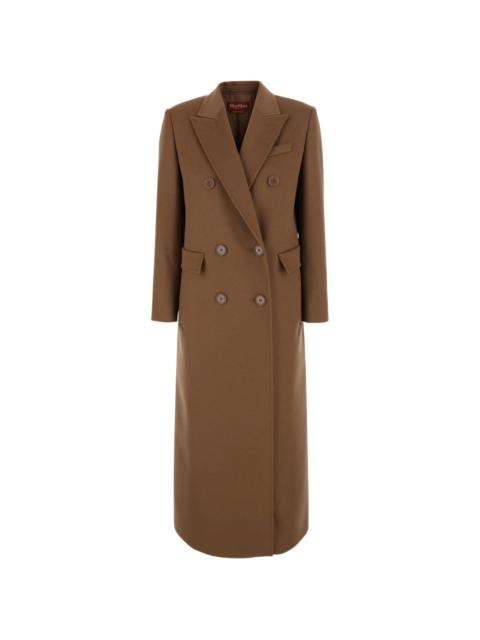 Max Mara double-breasted peak-lapels coat