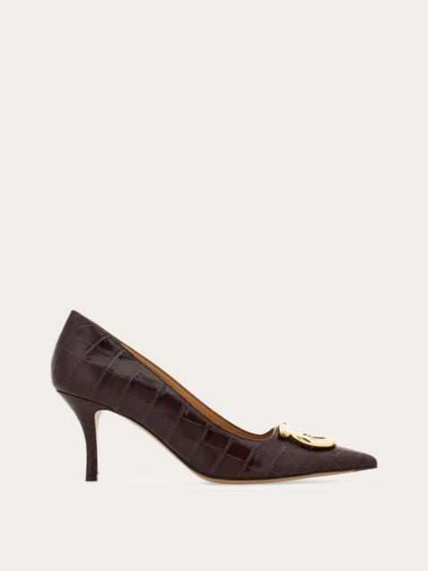 FERRAGAMO Maxi Gancini pump