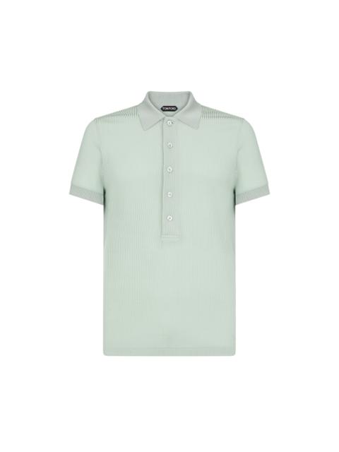 TOM FORD LUSTER VISCOSE RIB POLO
