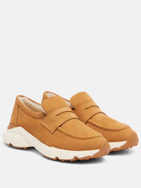 Tod's Shearling-lined suede sneakers