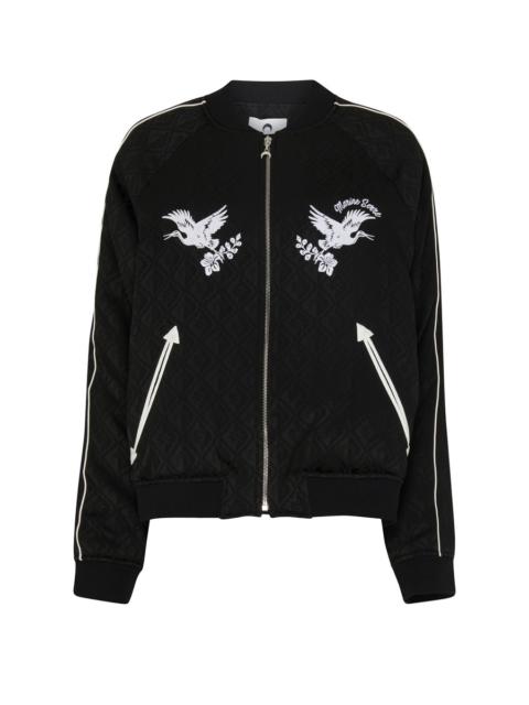 Marine Serre Jacquard bomber jacket