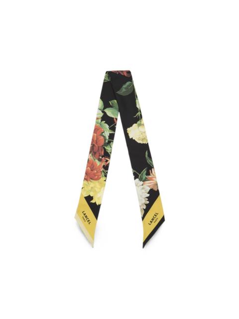 LANCEL floral-print silk headband