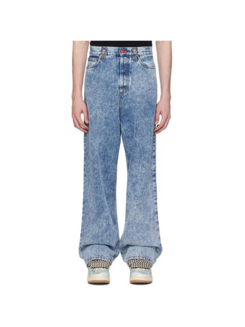 MEMBERS OF THE RAGE Blue Baggy Jeans