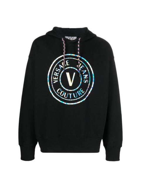VERSACE JEANS COUTURE logo print hoodie