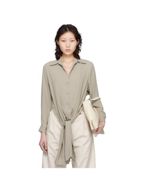 MM6 Maison Margiela Taupe Dual-Wear Shirt