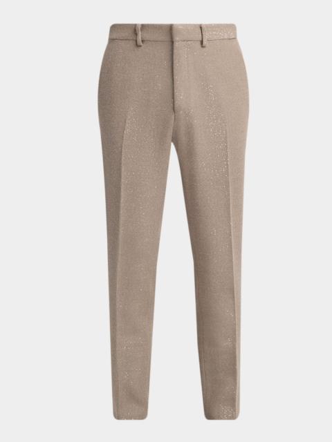 TOM FORD Men's Sequin Boucle Flat-Front Pants