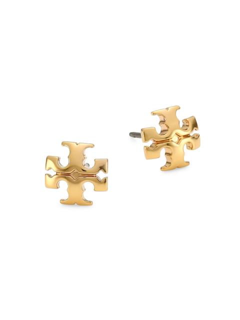 TORY BURCH Goldtone Logo Stud Earrings