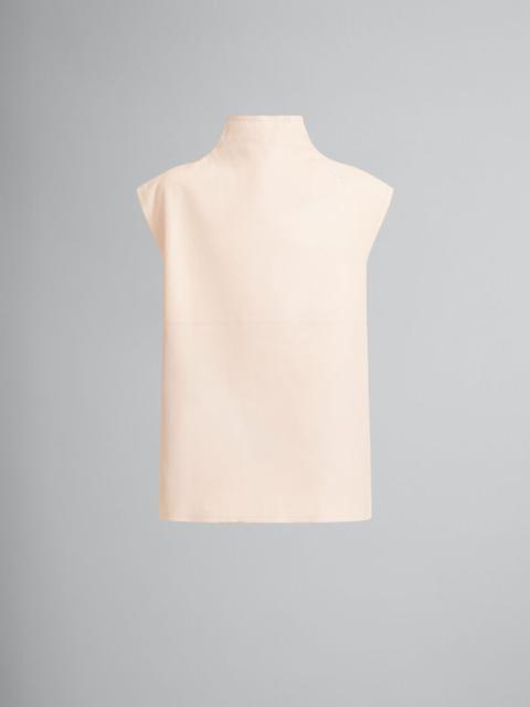 Marni PEACH NAPPA LEATHER DRESS