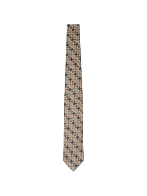 SUNFLOWER Beige Silk Tie