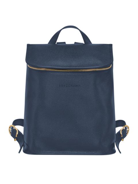 Longchamp Le Foulonné Backpack Navy - Leather