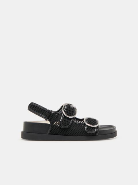 dolce vita STARLA MESH SANDALS BLACK WOVEN MESH