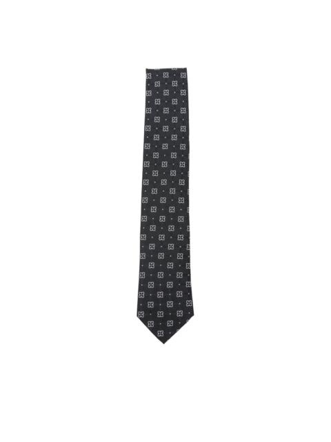 BOSS geometric-pattern tie