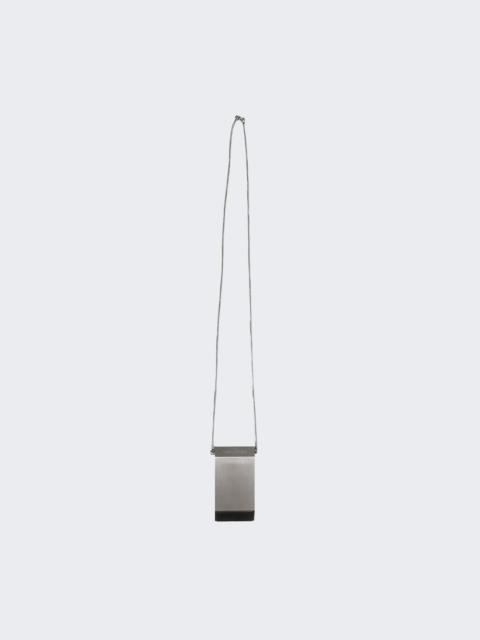 Rick Owens DRKSHDW Portable Ashtray Necklace Palladium