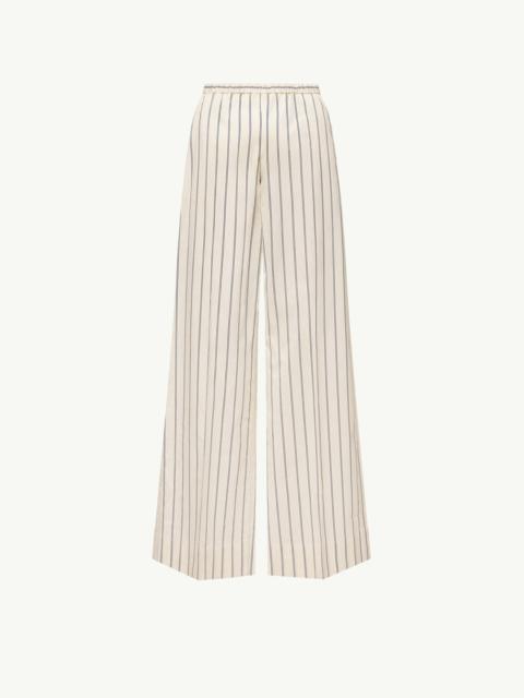 Moncler Striped Cotton & Silk Pants