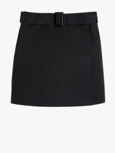 Mackintosh SEEMA BLACK BONDED COTTON SKIRT