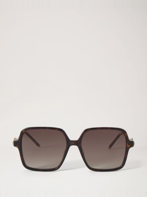 Mulberry Frankie Sunglasses Tortoiseshell Bio-Acetate