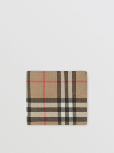 Burberry Vintage Check and Leather Bifold Wallet