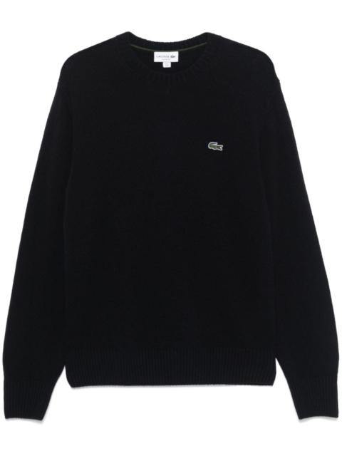LACOSTE wool crew-neck sweater