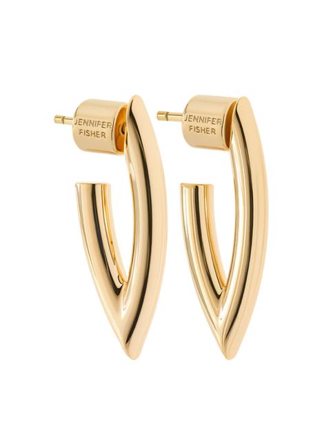 JENNIFER FISHER Feather Huggie Earrings - Yellow