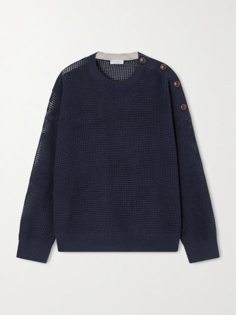 Brunello Cucinelli Waffle-knit Cashmere Sweater