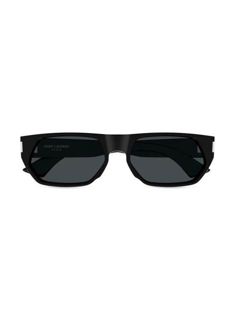 SAINT LAURENT Men's 59MM Rectangular Sunglasses - Black