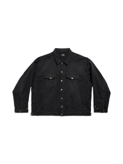 Deconstructed Jacket in Black Faded