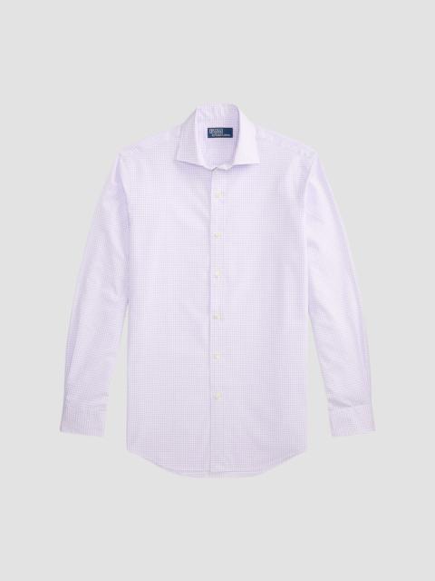 Polo Ralph Lauren Men's Glen Plaid Poplin Classic-Fit Shirt - Powder Purple White
