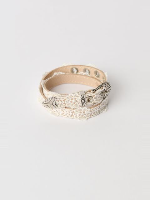 Our Legacy Cowboy Wrap Around Off White Floral Lace