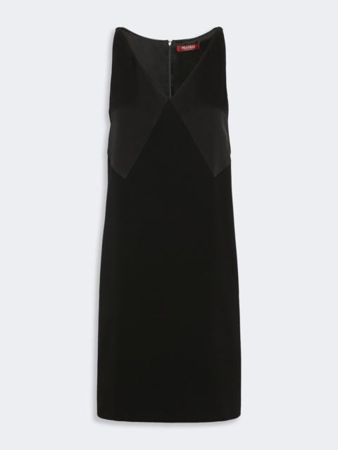 Max Mara SPADINO Flared cady dress - BLACK