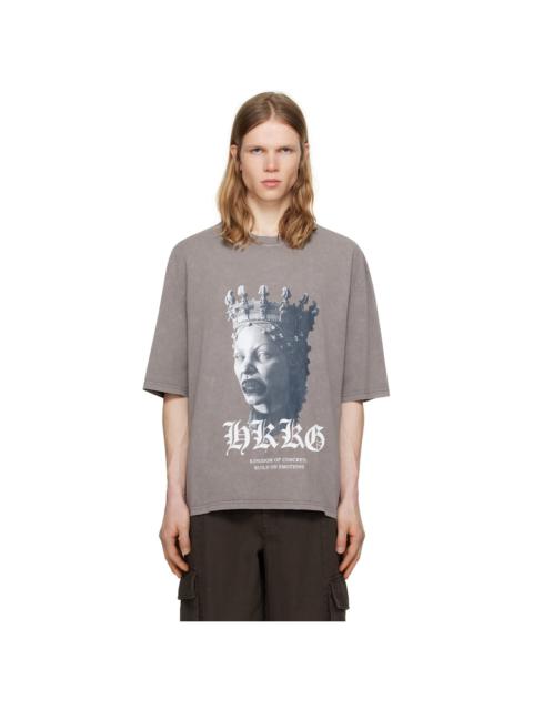 HAN KJØBENHAVN Gray Oversized Sculpture T-shirt