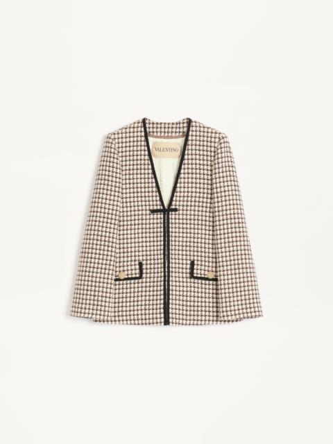 LIGHT TWEED PIED DE POULE JACKET