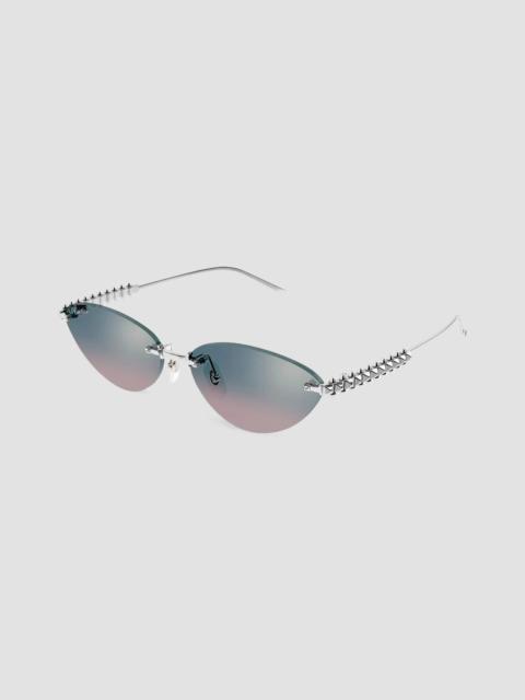 Cartier Women's Clash de 58MM Cat-Eye Sunglasses - Silver