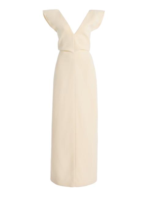 Proenza Schouler Mariam Scuba Maxi Dress ivory