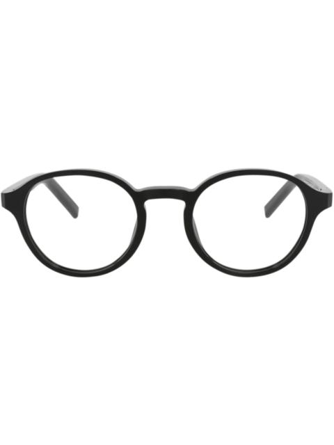 Berluti Berluti Round-Frame Acetate Optical Frames Black Black Transparent (BL50001I-50-001)
