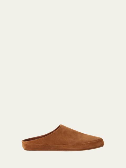 Loro Piana Men's Tomori Walk Suede Slippers