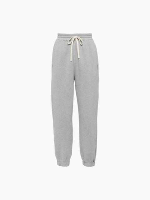 Miu Miu Cotton joggers with embroidered logo