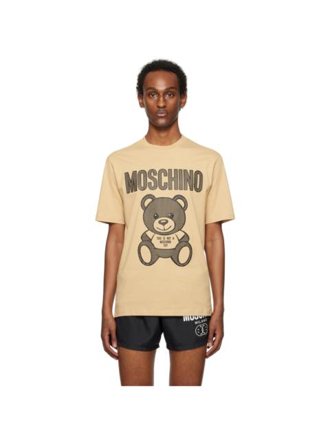 Beige Teddy Mesh T-Shirt