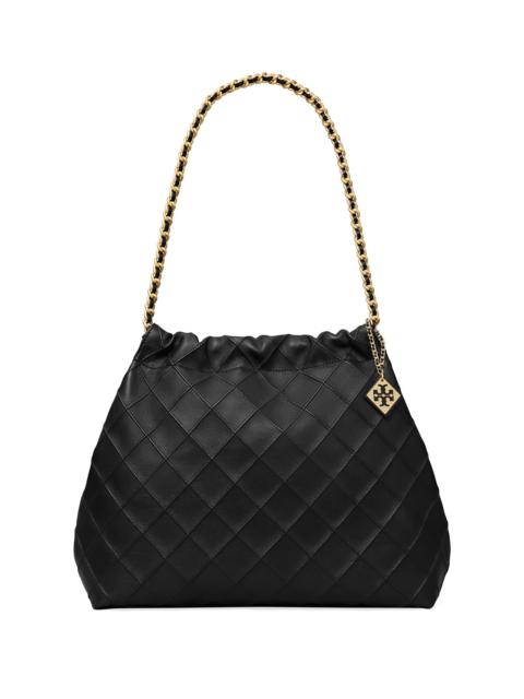 TORY BURCH Women's Large Fleming Soft Leather Hobo Bag - Black