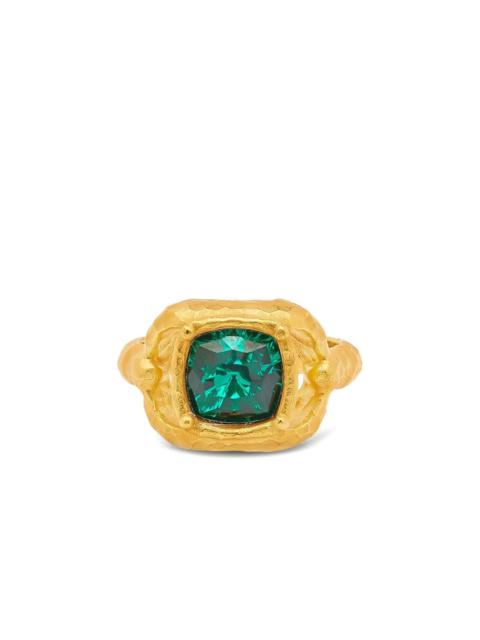 Oscar de la Renta crystal-embellished ring