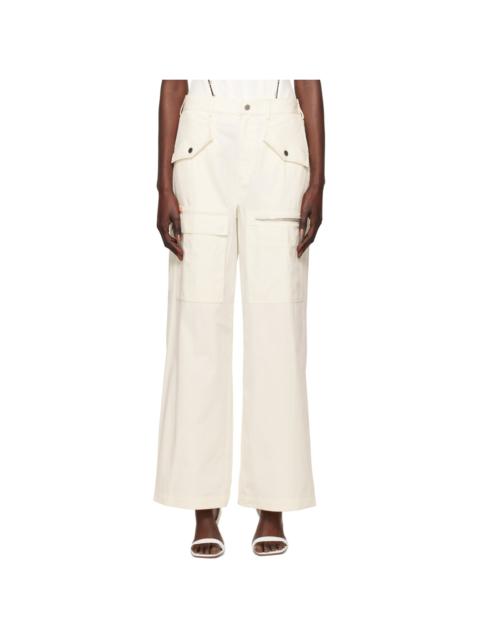 Dion Lee Off-White Slouchy Trousers