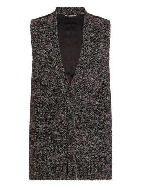 Dolce & Gabbana button-fastening knitted vest