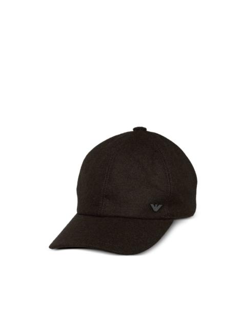 EMPORIO ARMANI logo plaque cap