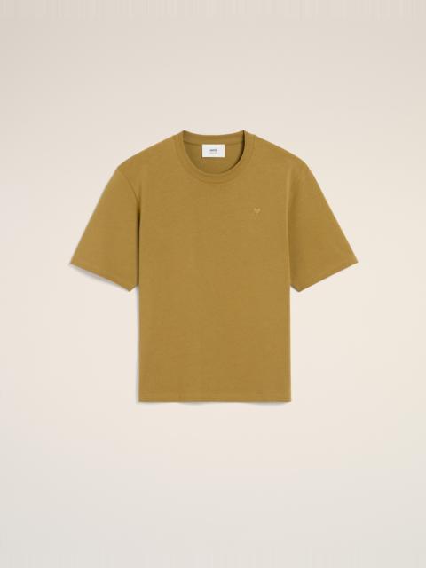 AMI Paris MUSTARD COTTON TONAL AMI DE COEUR T-SHIRT