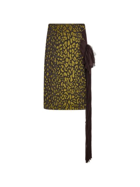 FERRAGAMO skirt with flower detail